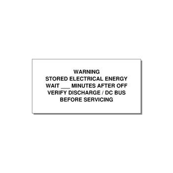 Sto — 6x3" Black on White, Adhesive