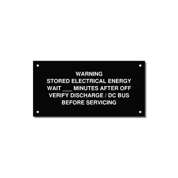 Sto — 6x3" White on Black, Holes