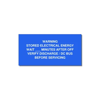 Sto — 6x3" White on Blue, Adhesive