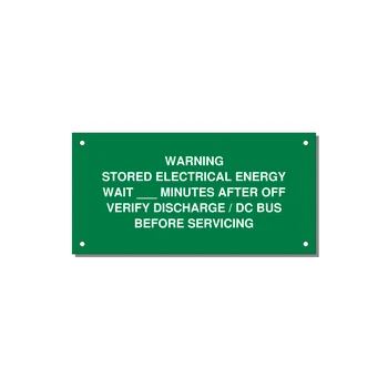 Sto — 6x3" White on Green, Holes