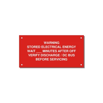 Sto — 6x3" White on Red, Holes