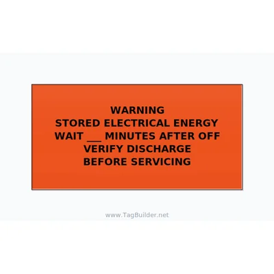 Stored Electrical Energy Label — 4x2 Adhesive thumbnail