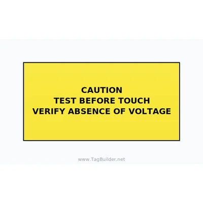 Test Before Touch Label — 4x2 Adhesive thumbnail