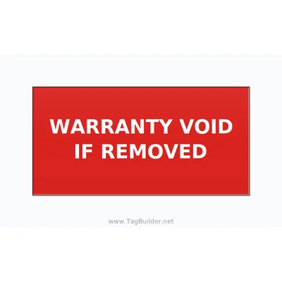 Warranty Void If Removed Label – OEM Equipment thumbnail