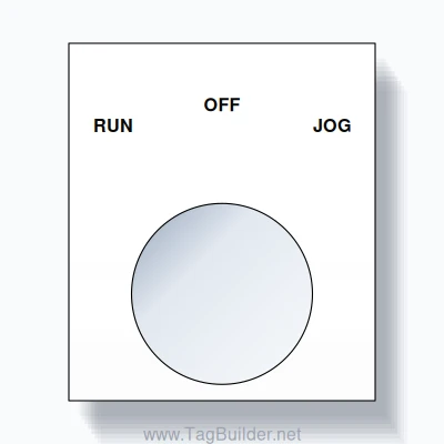 22mm Ring Tag – RUN OFF JOG, Three-Line Square, Black on White