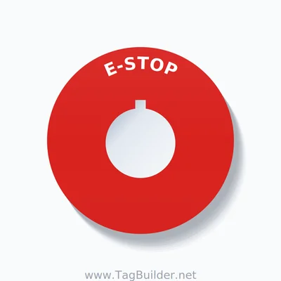 E-STOP Arc Circle 60mm - 22mm Rockwell Red thumbnail