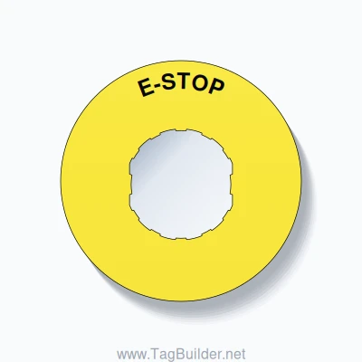 E-STOP Arc Circle 60mm - 22mm Schneider Yellow