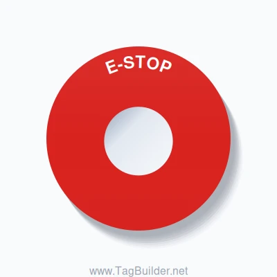 E-STOP Arc Circle 60mm - 22mm Standard Red