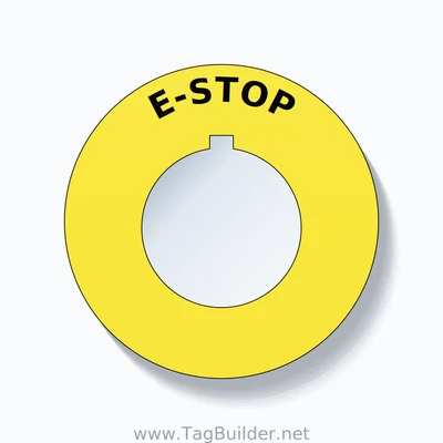 E-STOP Arc Circle 60mm - 30mm Rockwell Yellow thumbnail
