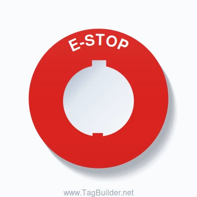E-STOP Arc Circle 60mm - 30mm Schneider Red