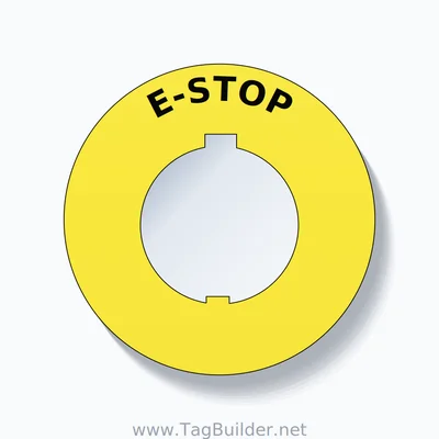 E-STOP Arc Circle 60mm - 30mm Schneider Yellow thumbnail