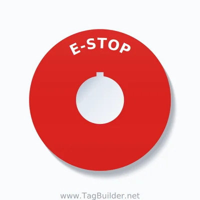 E-STOP Arc Circle 90mm - 30mm Rockwell Red thumbnail
