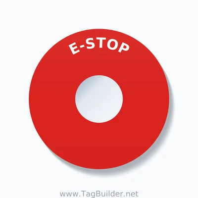 E-STOP Arc Circle 90mm - 30mm Standard Red thumbnail