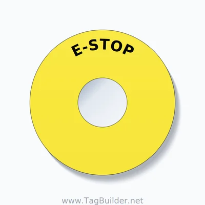E-STOP Arc Circle 90mm - 30mm Standard Yellow thumbnail