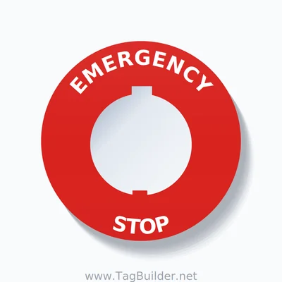 EMERGENCY STOP Arc Circle 60mm - 30mm Schneider Red thumbnail