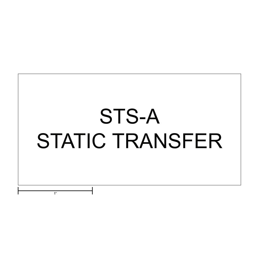 Static Transfer Switch STS-A Label thumbnail