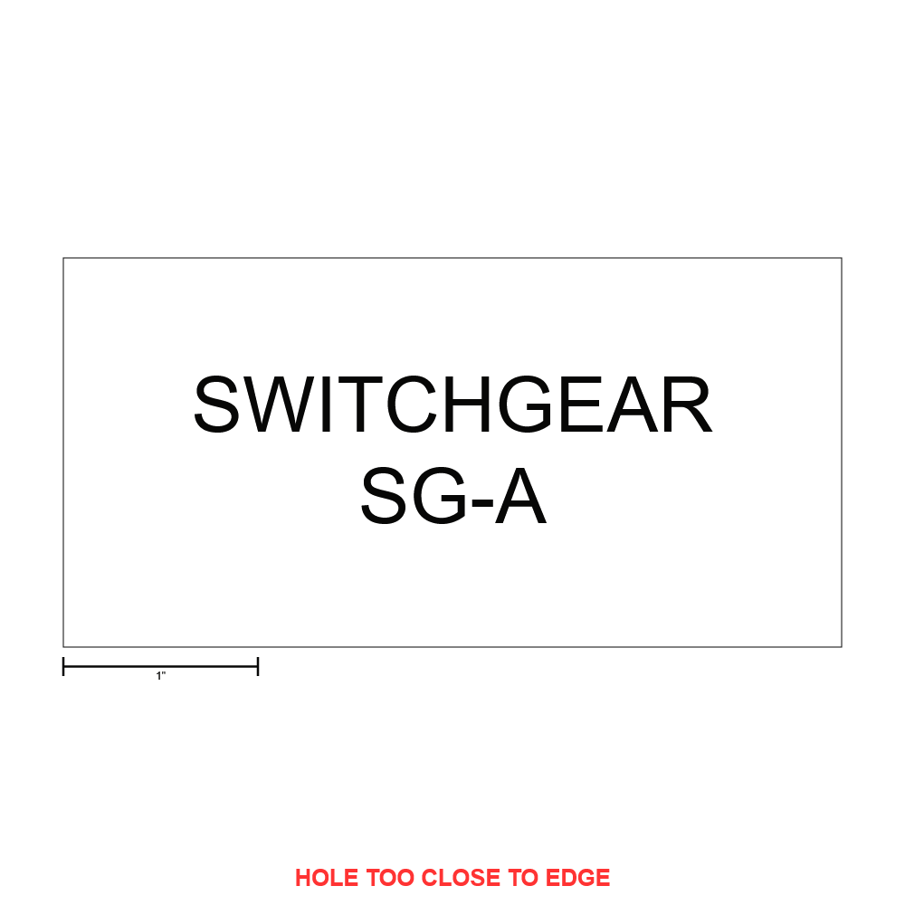 Switchgear SG-A Equipment Label thumbnail