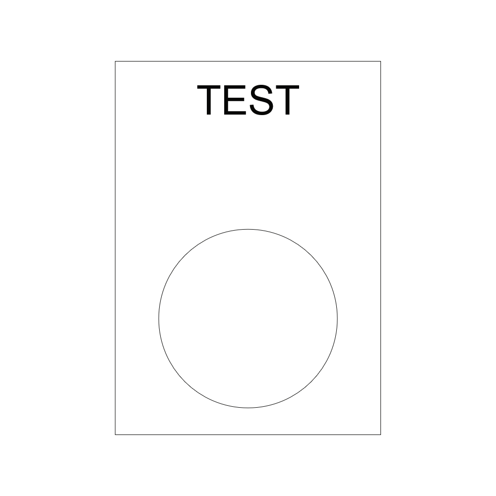 TEST Button Label - 22mm Pushbutton Ring Tag thumbnail