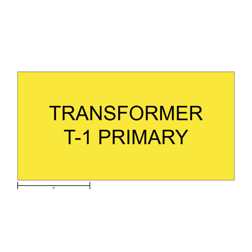 Transformer T-1 Primary Side Label thumbnail
